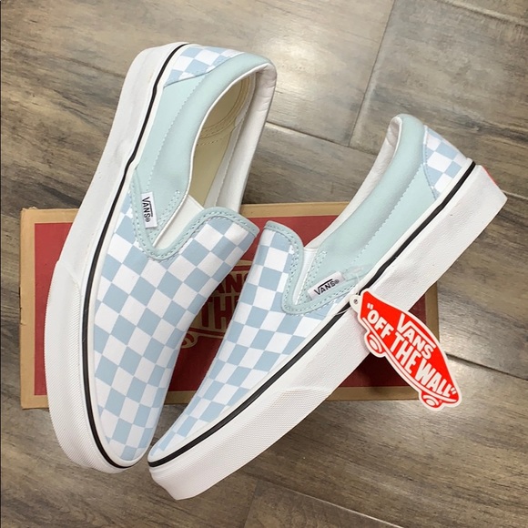 VANS CLASSIC SLIP-ON Checkerboard Baby Blue wmns - Picture 6 of 16